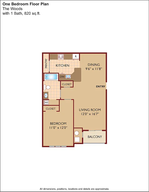 Floor plan $2.32/sq.ft. - The Woods