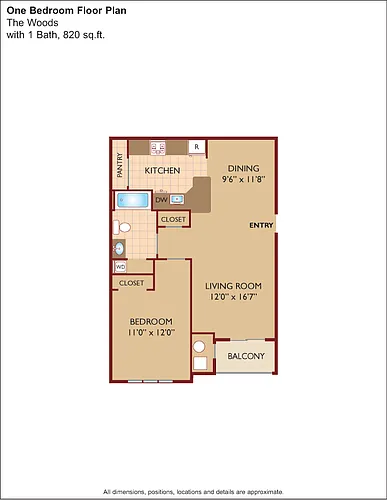 Floor plan $2.13/sq.ft. - The Woods