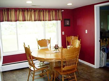 Nice bright dining area.