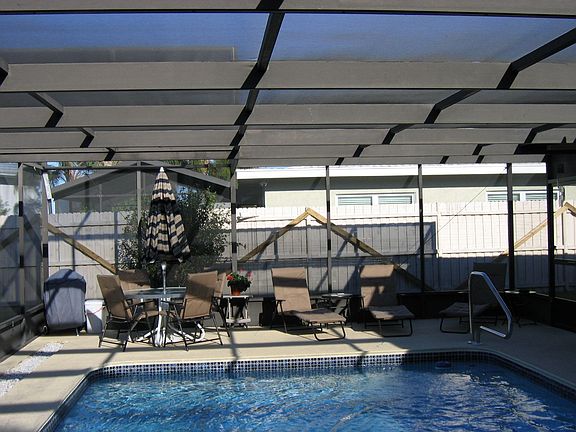 Half of the pool area