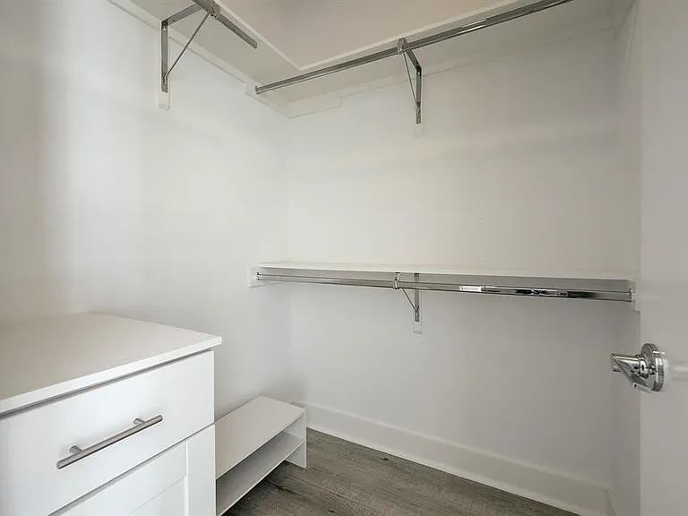 View of "His" closet.