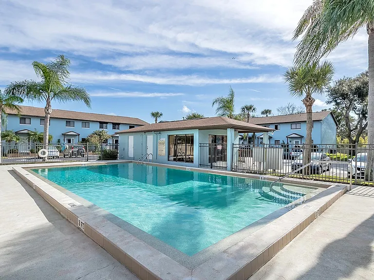 Community Pool. Note unit is on end on river and overlooks this pool from kitchen and front bedroom!