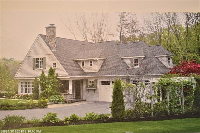 Front of house in summer.