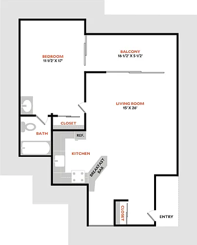 Floor plan Plan 1A