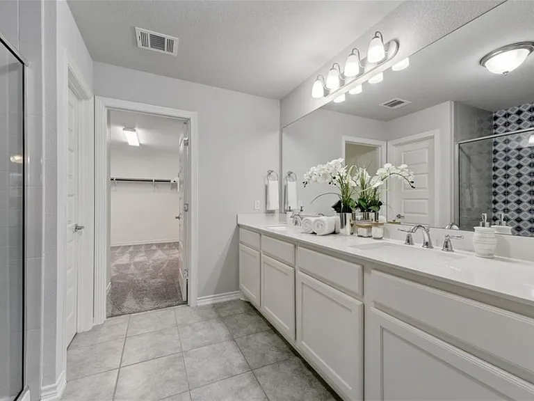 Owner Suite Private Bath with walk in shower on 2nd floor