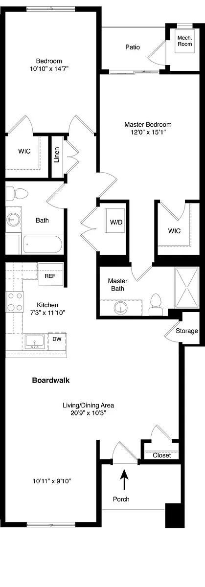 Floor plan Boardwalk