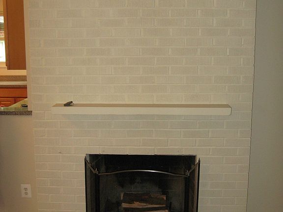 Wood burning fireplace