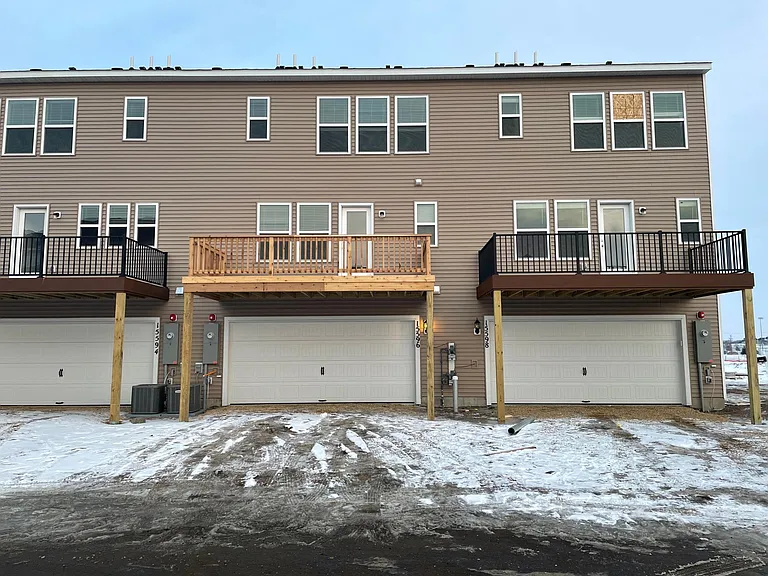 Deck and Garage