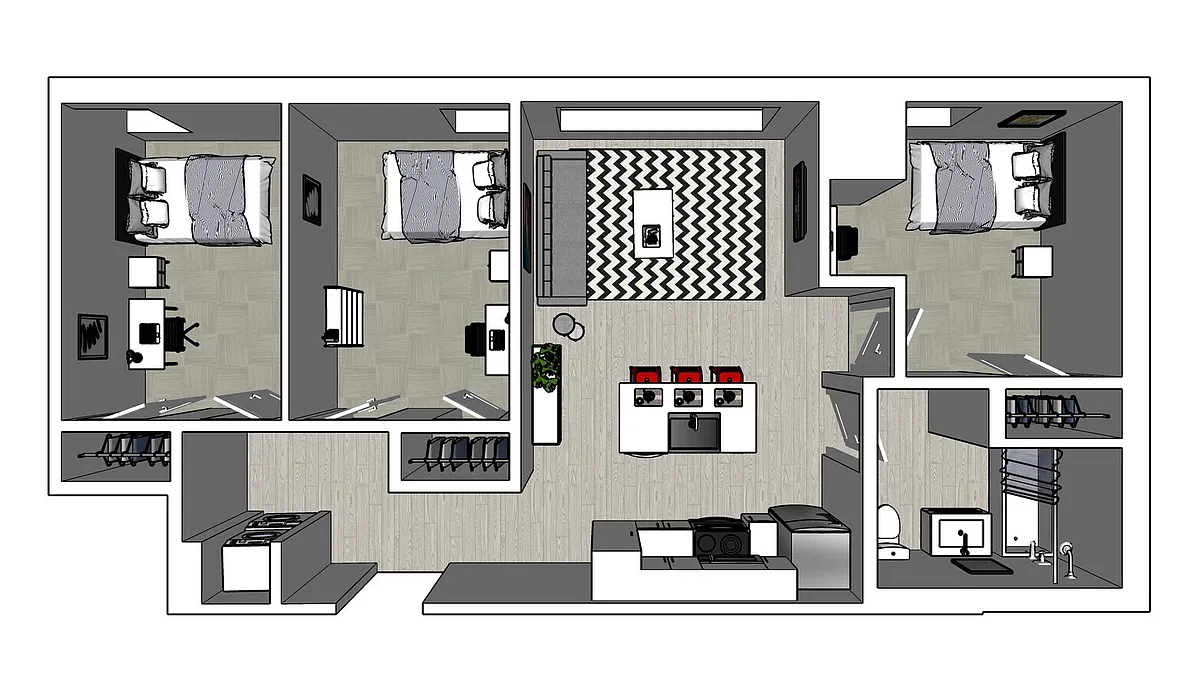 Floor plan Floorplan 3-Bed