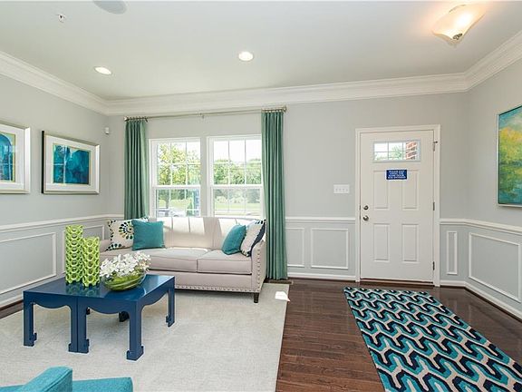 Entry/foyer/living room - illustrative purposes only.