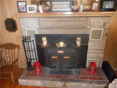 Fireplace.