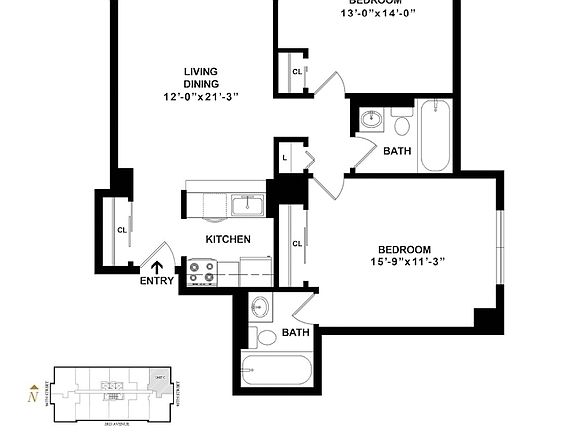 2nd image of 225 E 95th St #D22c