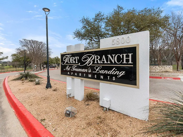 Monument Sign at Fort Branch at Truman's Landing - Austin, TX