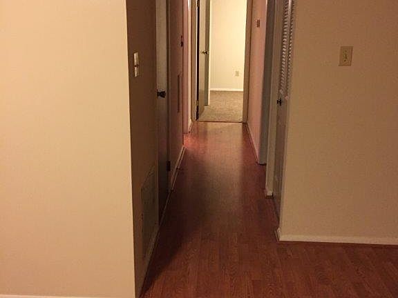 Hallway to 2 bedrooms/bath/laundry