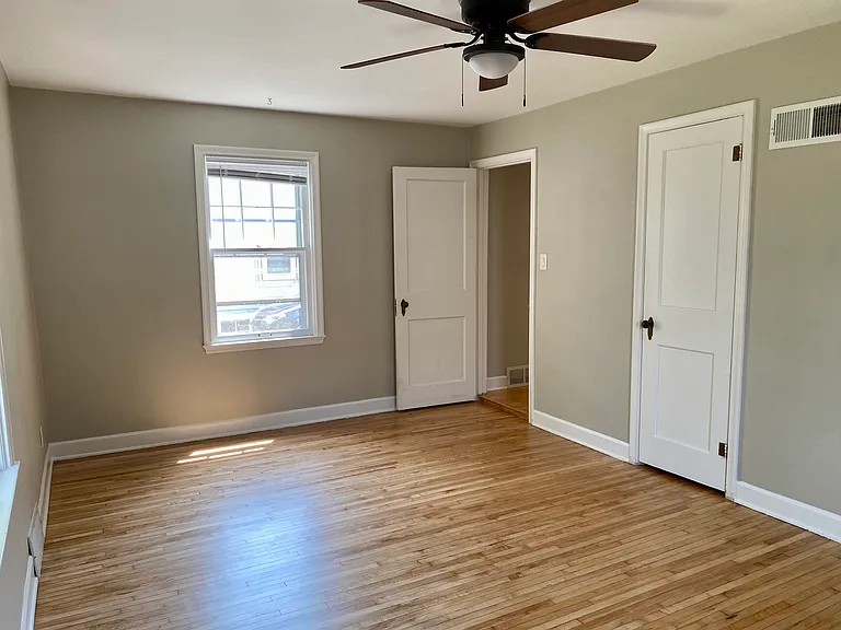 Primary Bedroom w/ Two Closets & maple flooring