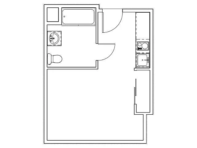 Floor plan Studio A