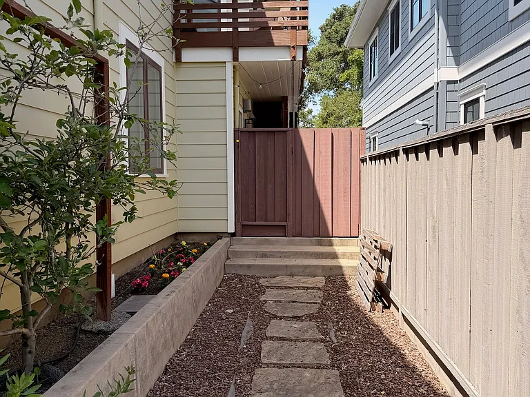 entrance to the private yard area