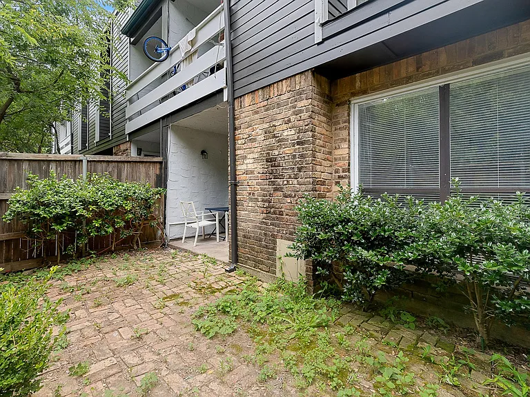 Fenced in back yard