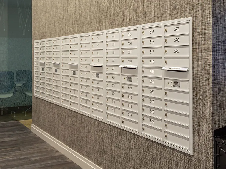 Our community offers package receiving and has an indoor mail center