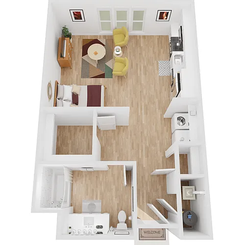 Floor plan S1 | Studio | 1 Bath