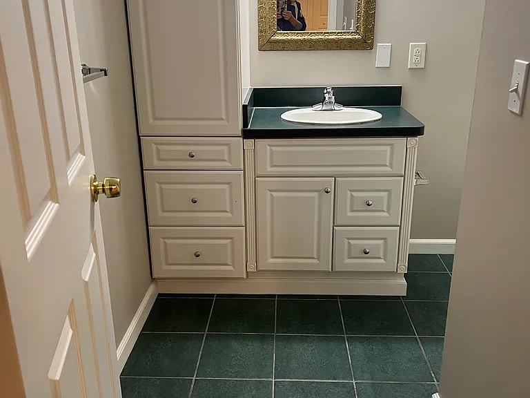 Basement finished bathroom.