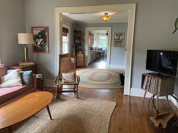 Living and dining room.