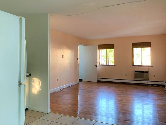 Hardwood floor in the large living room