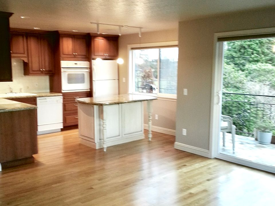 Kitchen, living, dining