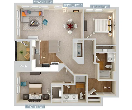 Floor plan B6-sc2-1197