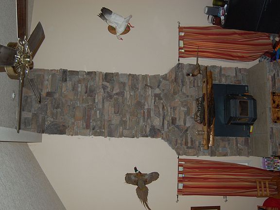 Pellet stove / stone fire place