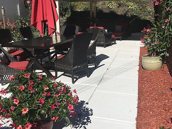 Large patio