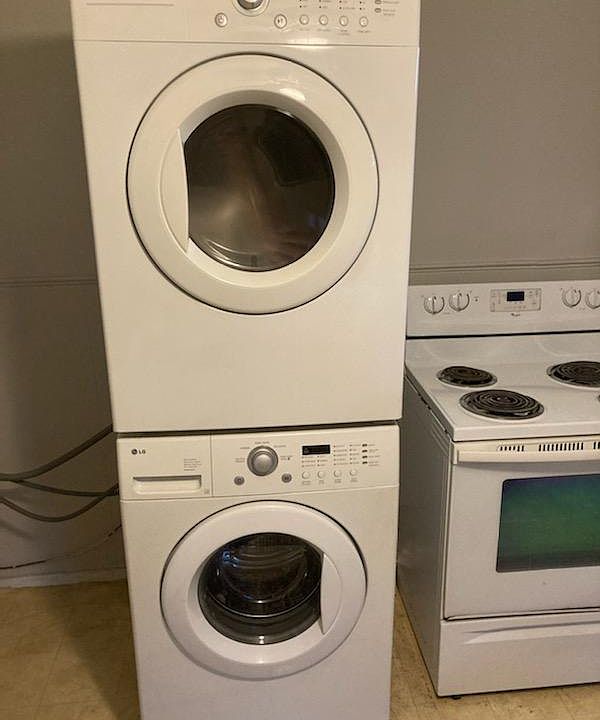 Front loading washer and dryer