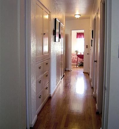 Gorgeous built- in cabinets and closets.
