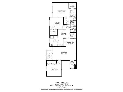 Floor plan 3 Bedroom