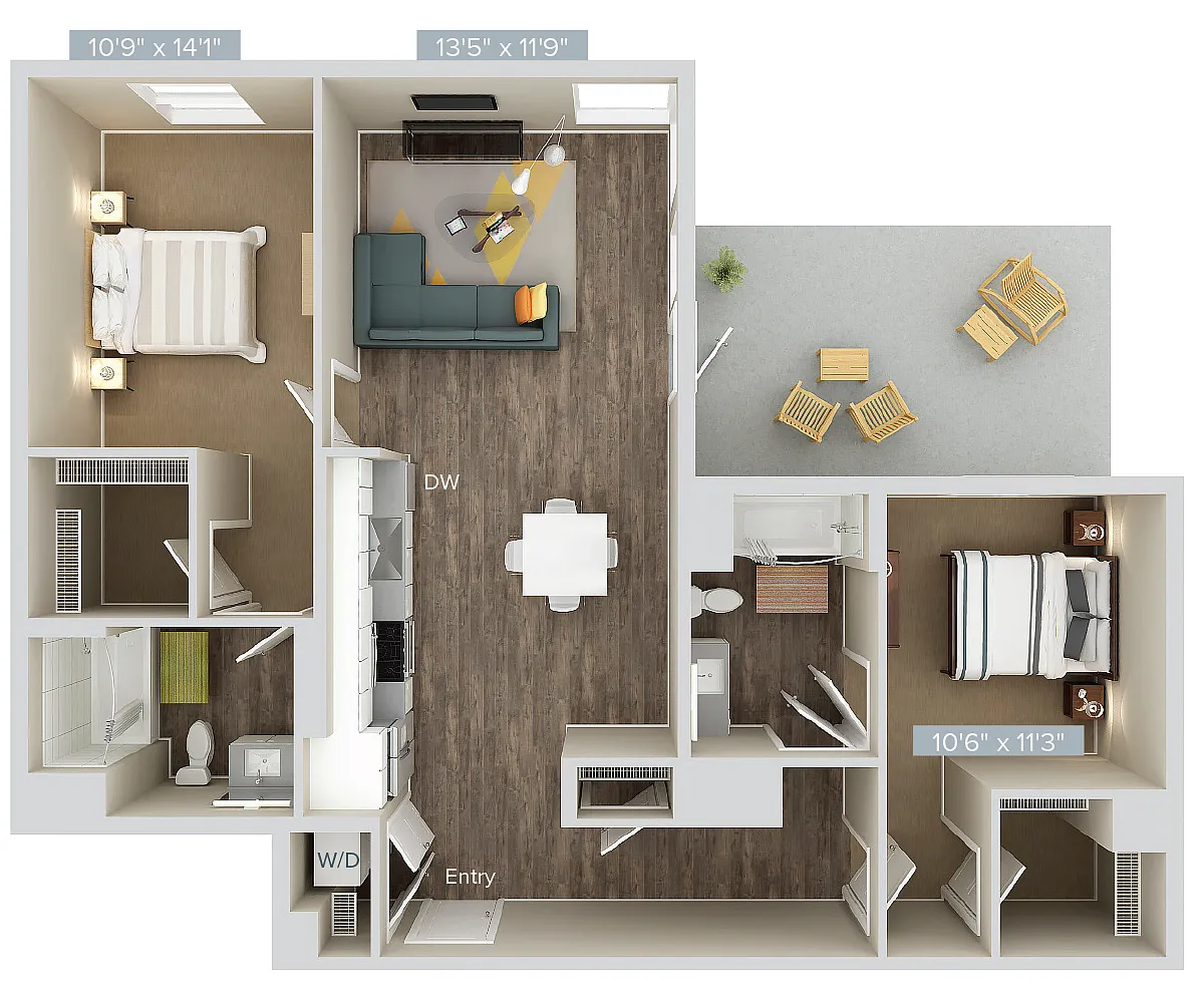 Floor plan B21-1161-1418