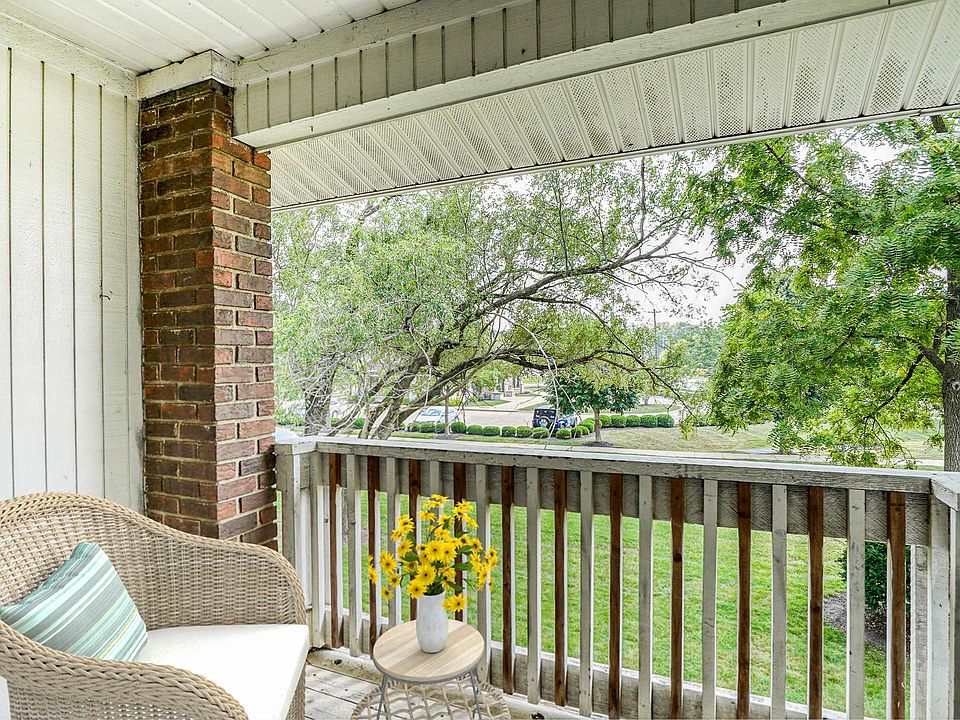 Outside wood balcony