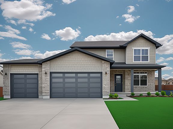 The Bayview with a 3 Car Garage