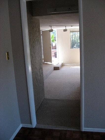 looking from kitchen through to front door