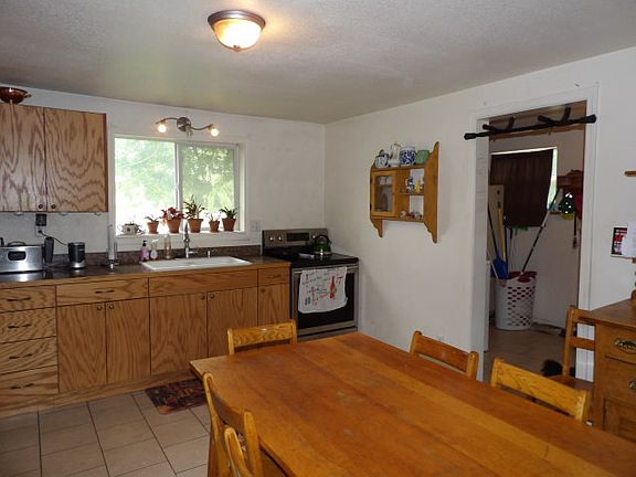 Orchard view out window.