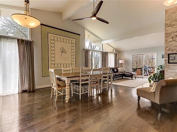 Dining and living room area