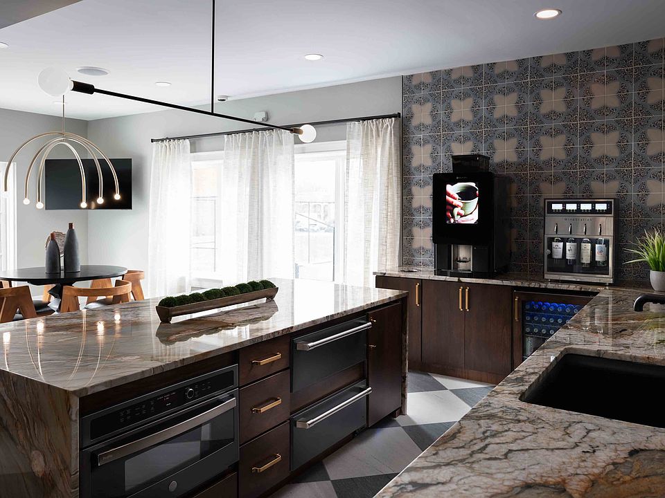 Resident lounge with community kitchen