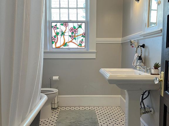 Your own bathroom in the hallway just off the bedroom