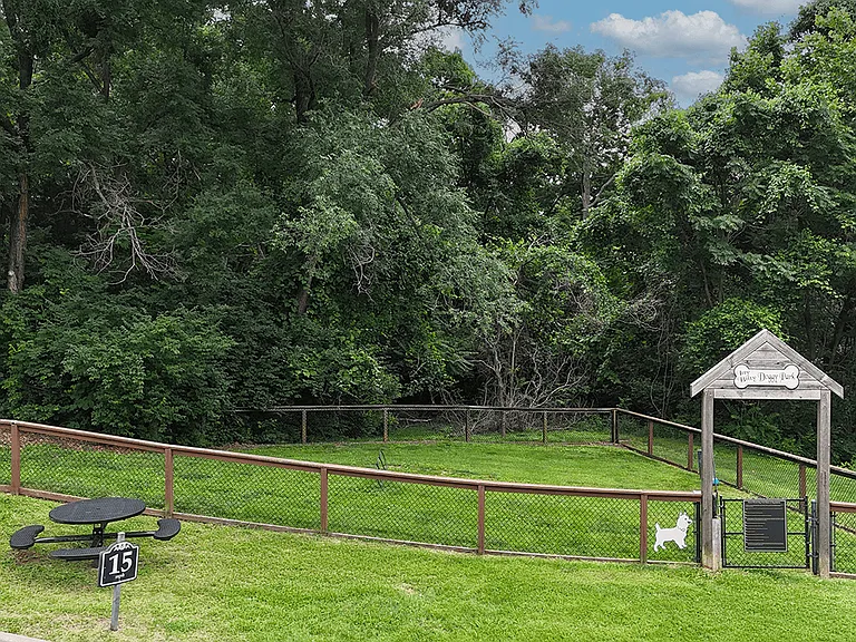 Seating and Shade Near the Dog Park