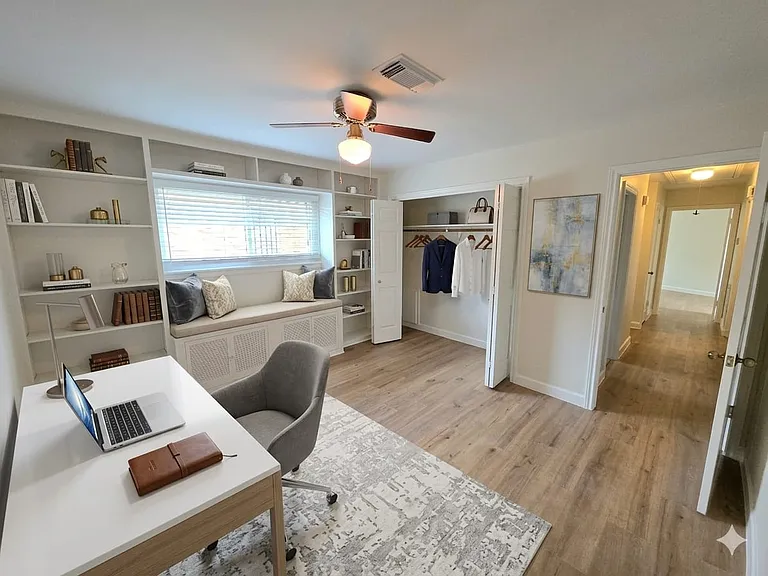 Bedroom previously used as a Home Office.