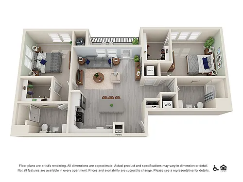 Floor plan 2X2-1177