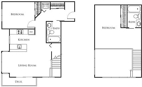 Floor plan One Bed - F2B