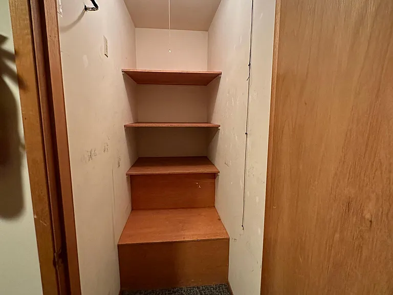 Storage locker next to unit