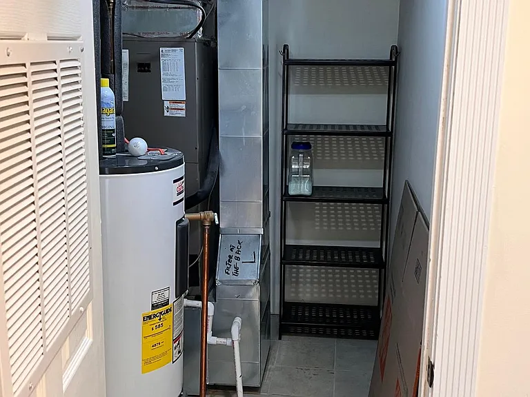 Utility room with extra storage space!