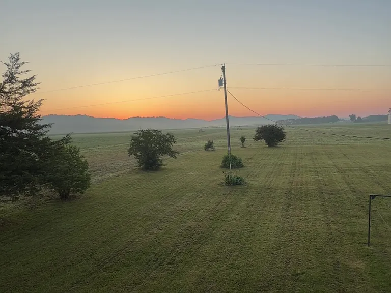 Back yard - this is the sunrise view
