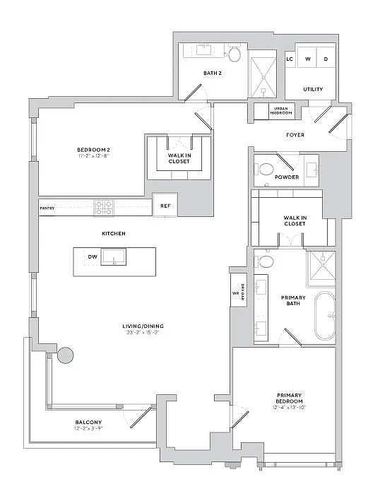 Floor plan B7 2X25